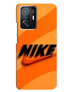 Чехол для Xiaomi 11T / 11T Pro с картинкой «Оранжевый драйв Nike»