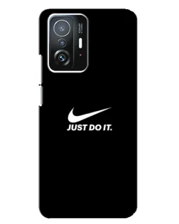 Чехол для Xiaomi 11T / 11T Pro с картинкой «Минимализм от Nike»