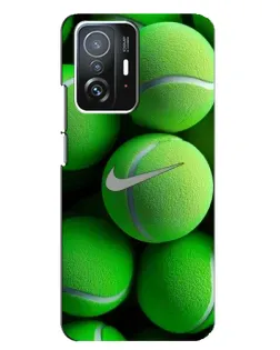 Чехол для Xiaomi 11T / 11T Pro с картинкой «Теннисные мячи Найк»