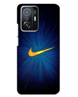 Чохол для Xiaomi 11T / 11T Pro з картинкою «Синій пульс Nike»