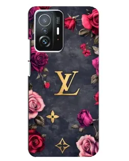 Чехол для Xiaomi 11T / 11T Pro с картинкой «Цветочный Louis Vuitton»