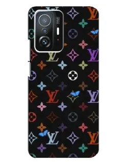 Чехол для Xiaomi 11T / 11T Pro с картинкой «Цветная монограмма LV»