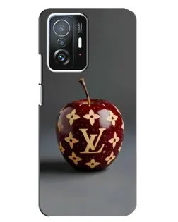 Чехол для Xiaomi 11T / 11T Pro с картинкой «Красное яблоко LV»