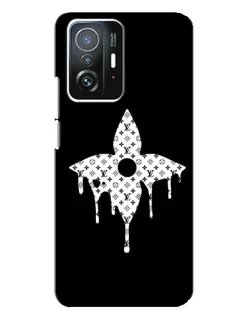 Чехол для Xiaomi 11T / 11T Pro с картинкой «Цветочная монограмма»