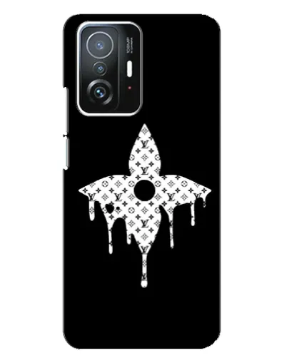 Чехол для Xiaomi 11T / 11T Pro с картинкой «Цветочная монограмма»