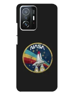 Чехол для Xiaomi 11T / 11T Pro с картинкой «NASA — эмблема миссии»