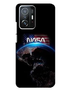 Чехол для Xiaomi 11T / 11T Pro с картинкой «Земля из космоса NASA»
