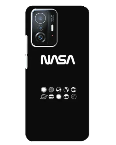 Чехол для Xiaomi 11T / 11T Pro с картинкой «NASA — технический принт»