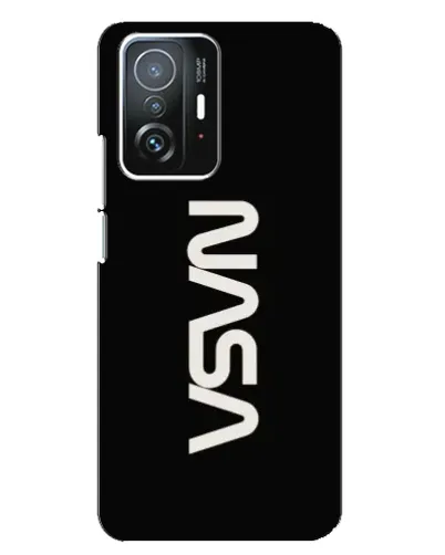 Чехол для Xiaomi 11T / 11T Pro с картинкой «NASA — вертикальный логотип»