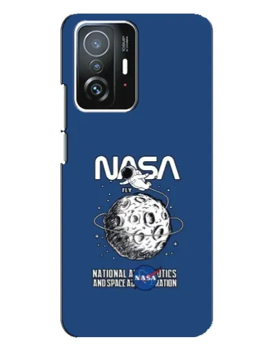 Чехол для Xiaomi 11T / 11T Pro с картинкой «NASA — лунная миссия»