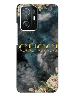 Чехол для Xiaomi 11T / 11T Pro с картинкой «Абстрактные цветы Gucci»
