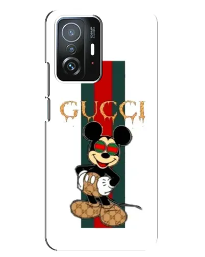 Чехол для Xiaomi 11T / 11T Pro с картинкой «Микки Маус Gucci — полосы» Чехол для Xiaomi 11T / 11T Pro с картинкой «Микки Маус Gucci — полосы»