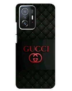 Чехол для Xiaomi 11T / 11T Pro с картинкой «Gucci — стеганый черный»