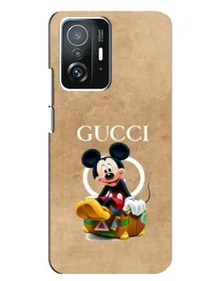 Чехол для Xiaomi 11T / 11T Pro с картинкой «Микки Маус Gucci — крафт»