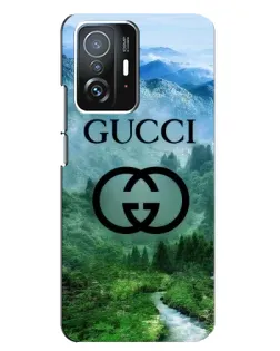 Чехол для Xiaomi 11T / 11T Pro с картинкой «Gucci — горный пейзаж»