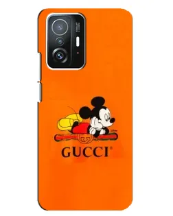 Чохол для Xiaomi 11T / 11T Pro з картинкою «Міккі Маус Gucci — помаранч» Чохол для Xiaomi 11T / 11T Pro з картинкою «Міккі Маус Gucci — помаранч»