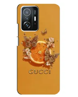 Чохол для Xiaomi 11T / 11T Pro з картинкою «Gucci — золоті метелики» Чохол для Xiaomi 11T / 11T Pro з картинкою «Gucci — золоті метелики»