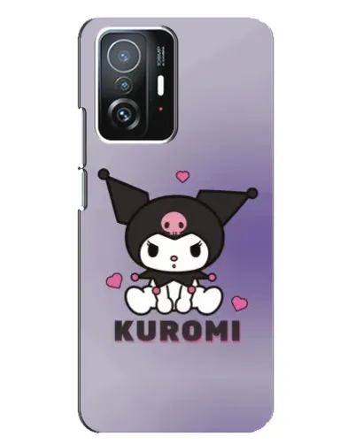 Чехол для Xiaomi 11T / 11T Pro с картинкой «Kuromi — фиолетовый арт»