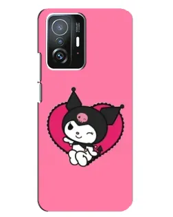 Чехол для Xiaomi 11T / 11T Pro с картинкой «Kuromi — любовь в сердце»