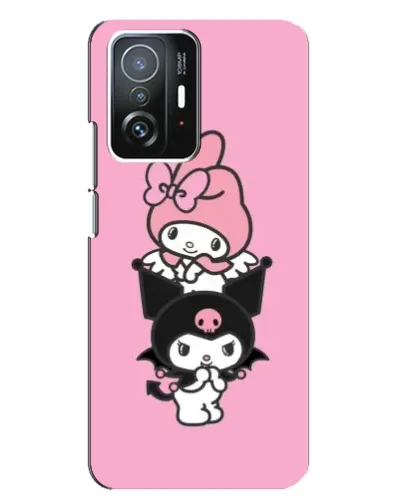 Чехол для Xiaomi 11T / 11T Pro с картинкой «My Melody и Kuromi»