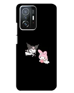 Чехол для Xiaomi 11T / 11T Pro с картинкой «My Melody и Kuromi»