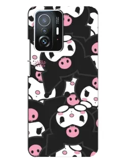 Чехол для Xiaomi 11T / 11T Pro с картинкой «Паттерн голов Куроми»