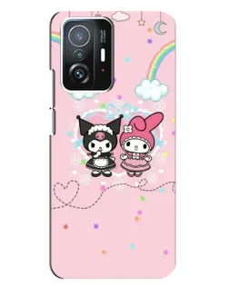 Чехол для Xiaomi 11T / 11T Pro с картинкой «My Melody и Kuromi»