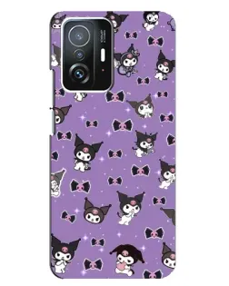 Чехол для Xiaomi 11T / 11T Pro с картинкой «Kuromi — паттерн»