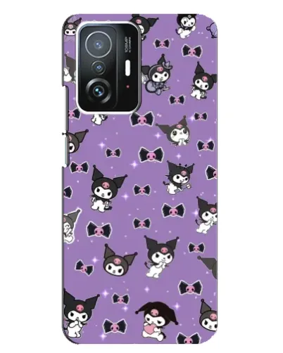 Чехол для Xiaomi 11T / 11T Pro с картинкой «Kuromi — паттерн»
