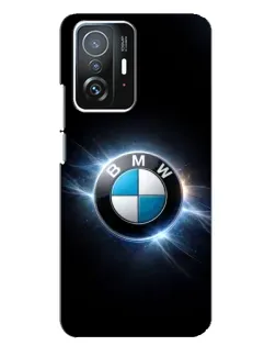 Чехол для Xiaomi 11T / 11T Pro с картинкой «BMW — неоновое сияние»