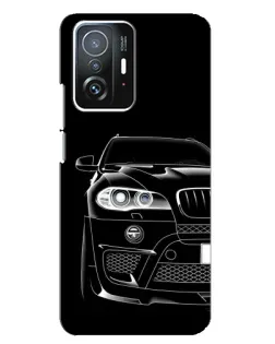 Чехол для Xiaomi 11T / 11T Pro с картинкой «Темный силуэт BMW»