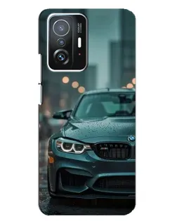 Чехол для Xiaomi 11T / 11T Pro с картинкой «BMW в огнях города»