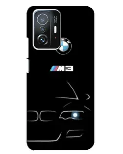 Чехол для Xiaomi 11T / 11T Pro с картинкой «Минималистичный принт BMW M3»