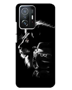 Чехол для Xiaomi 11T / 11T Pro с картинкой «BMW и лев»
