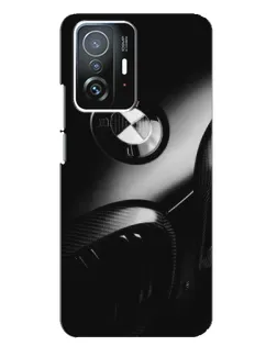 Чехол для Xiaomi 11T / 11T Pro с картинкой «Эмблема BMW — макро»
