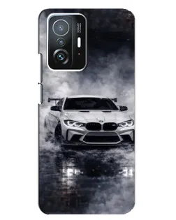 Чехол для Xiaomi 11T / 11T Pro с картинкой «BMW сквозь туман»