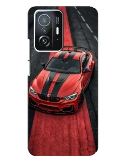 Чехол для Xiaomi 11T / 11T Pro с картинкой «BMW на красной дорожке»