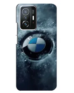 Чохол для Xiaomi 11T / 11T Pro з картинкою «Логотип BMW — лід»
