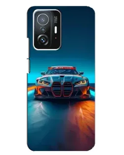 Чохол для Xiaomi 11T / 11T Pro з картинкою «BMW — вогні неону»