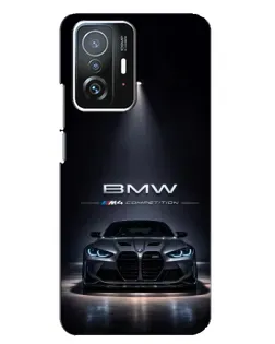 Чохол для Xiaomi 11T / 11T Pro з картинкою «BMW крізь нічне місто»