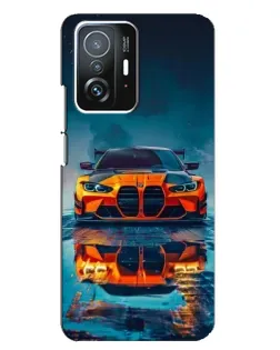 Чохол для Xiaomi 11T / 11T Pro з картинкою «BMW — золота емблема»