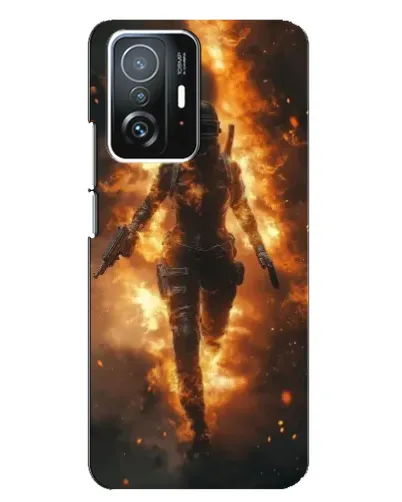 Чехол для Xiaomi 11T / 11T Pro с картинкой «BMW — скорость в дожде»
