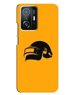 Чехол для Xiaomi 11T / 11T Pro с картинкой «PUBG — золотой шлем»