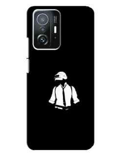 Чехол для Xiaomi 11T / 11T Pro с картинкой «PUBG — белый шлем»