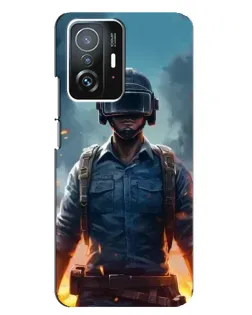 Чехол для Xiaomi 11T / 11T Pro с картинкой «PUBG — реалистичный герой»