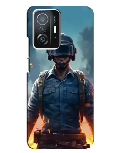 Чехол для Xiaomi 11T / 11T Pro с картинкой «PUBG — реалистичный герой»