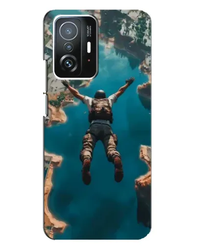 Чехол для Xiaomi 11T / 11T Pro с картинкой «PUBG — свободное падение»
