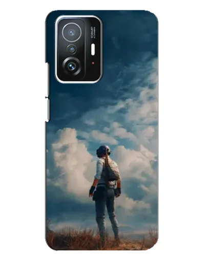 Чехол для Xiaomi 11T / 11T Pro с картинкой «Герой PUBG на скале»
