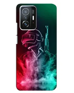 Чехол для Xiaomi 11T / 11T Pro с картинкой «PUBG — огненный воин»