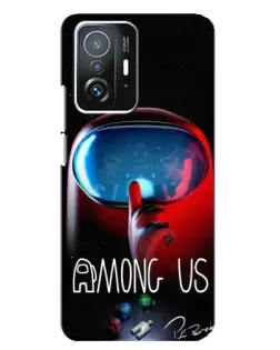 Чехол для Xiaomi 11T / 11T Pro с картинкой «Красный импостер — макро» Чехол для Xiaomi 11T / 11T Pro с картинкой «Красный импостер — макро»